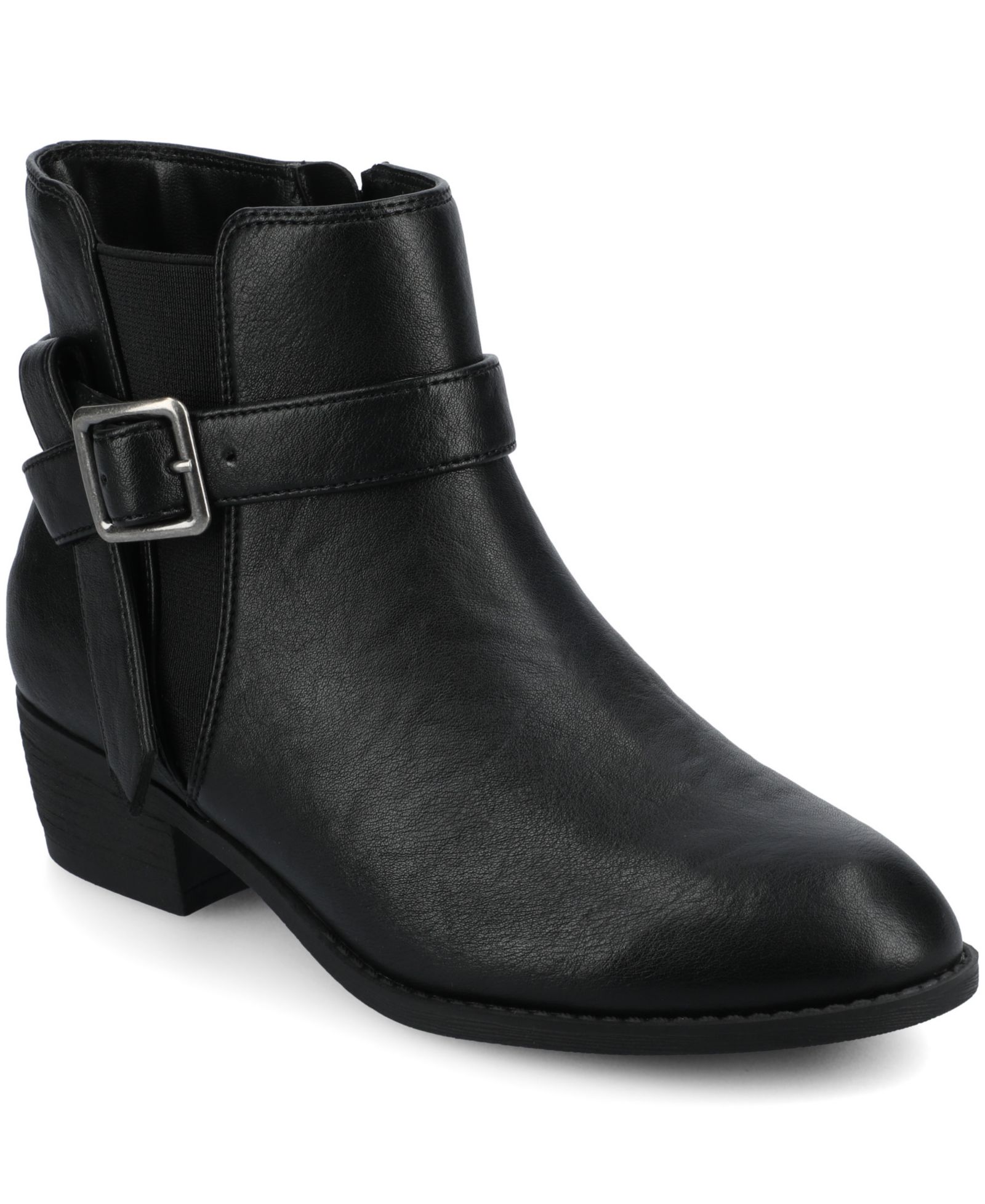 Journee Collection Women's Devina Block Heel Ankle Booties