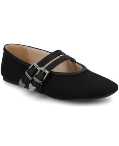 Journee Collection Женские туфли Florene Double Mary Jane Buckle
