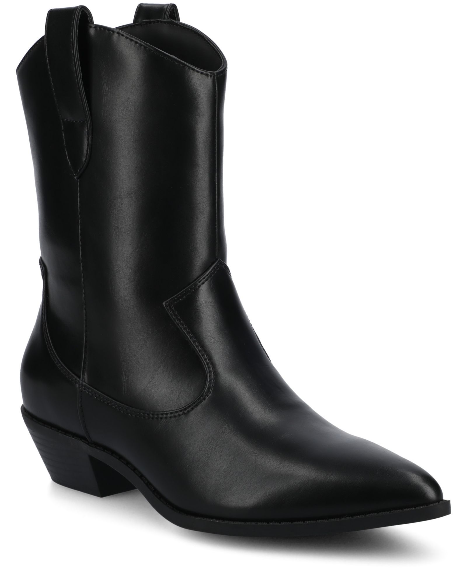 Journee Collection Women's Fritzie Western Block Heel Booties