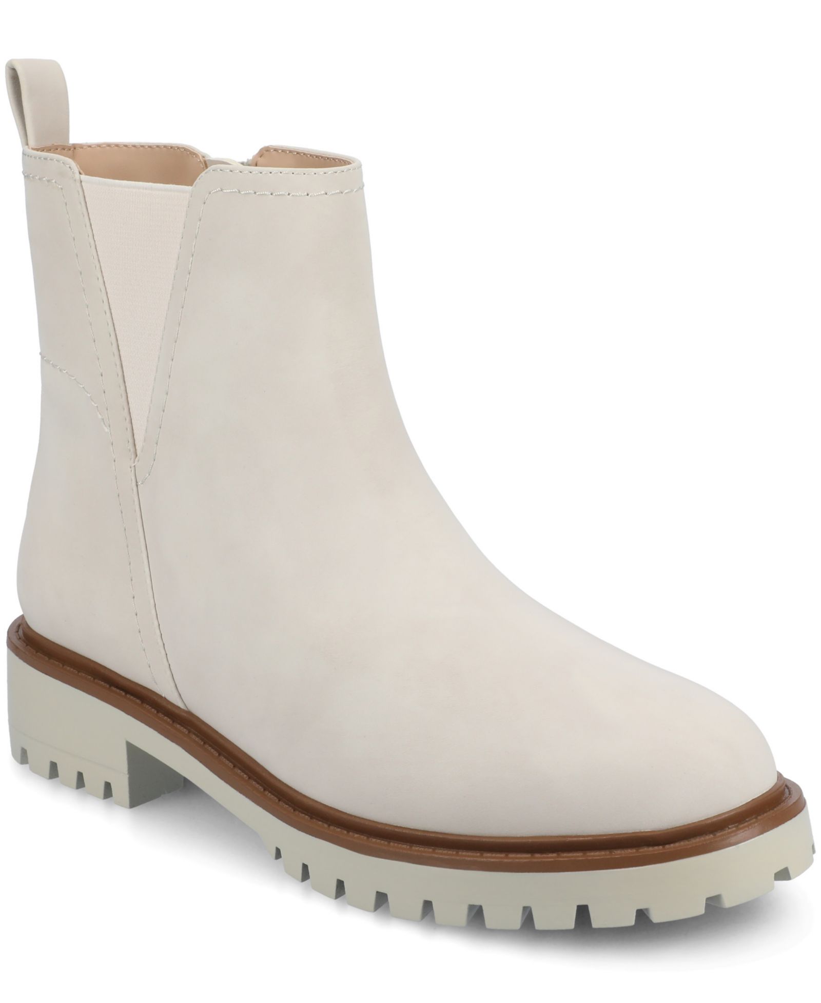 Journee Collection Women's Junnah Lug Sole Chelsea Booties