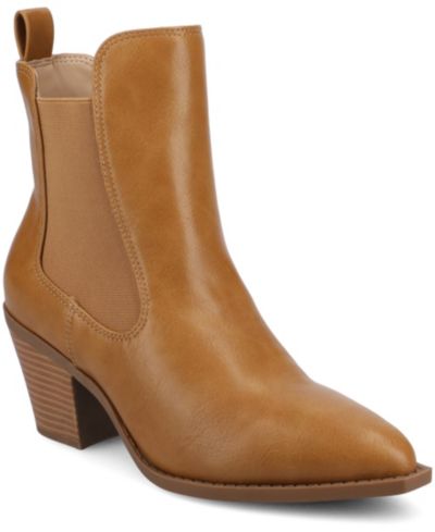 Journee Collection Women's Rosemary Western Chelsea Booties