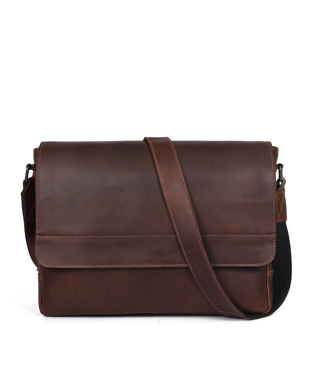 Polaris Leather Messenger Bag
