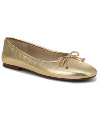 Amber Gold Metallic Leather