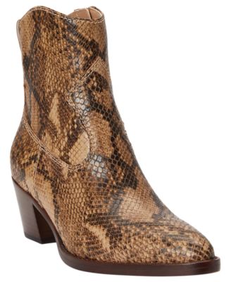 Tan Multi Python-Embossed Leather