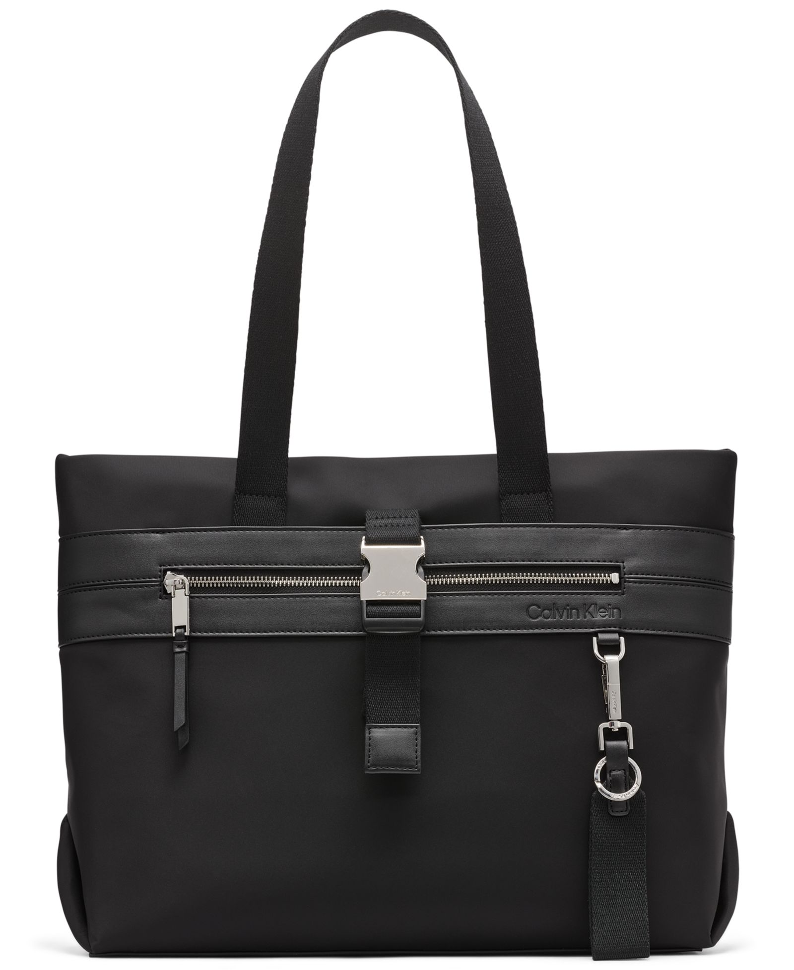 Calvin Klein Elora Nylon Top Zipper Tote Bag