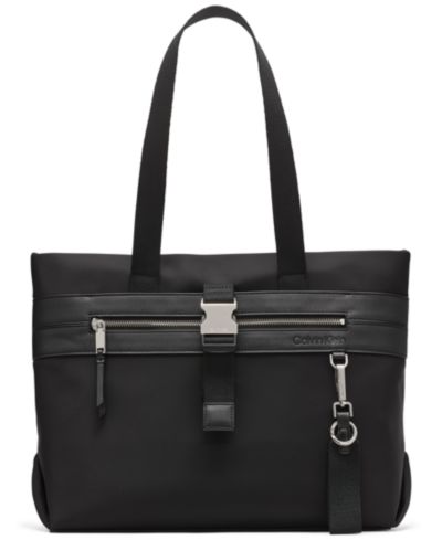 Calvin Klein Elora Nylon Top Zipper Tote Bag