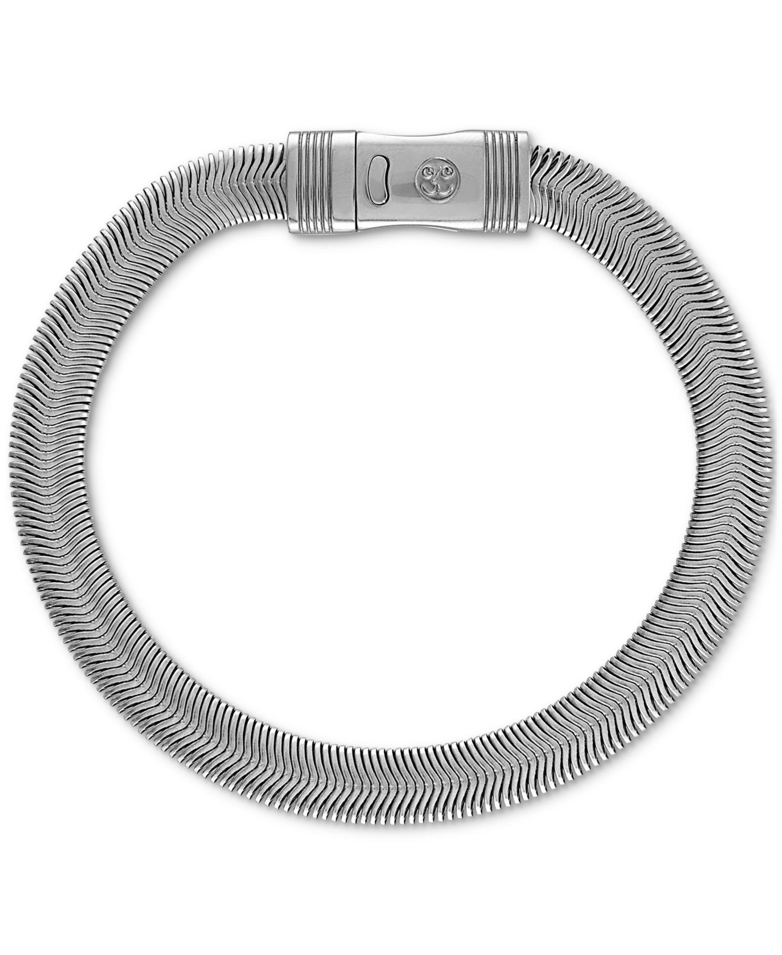 Esquire Men's Jewelry Flat Snake Chain Bracelet in Stainless Steel