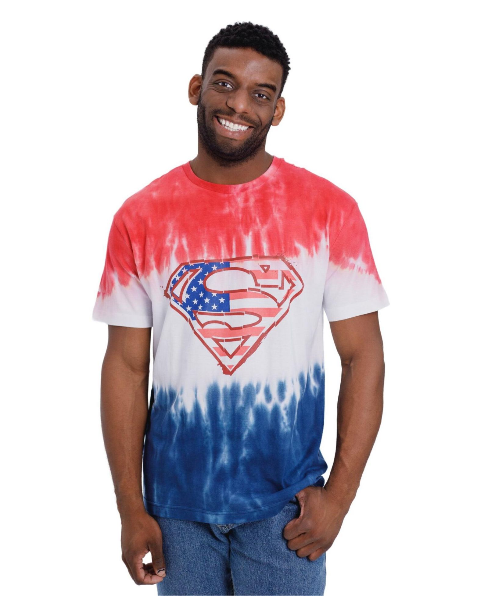 Детская футболка Justice League Superman July 4th для всей семьи