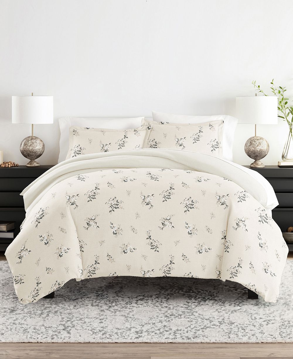 ienjoy Home Timeless Pattern Reversible 2-Pc. Duvet Cover Set, Twin/Twin XL
