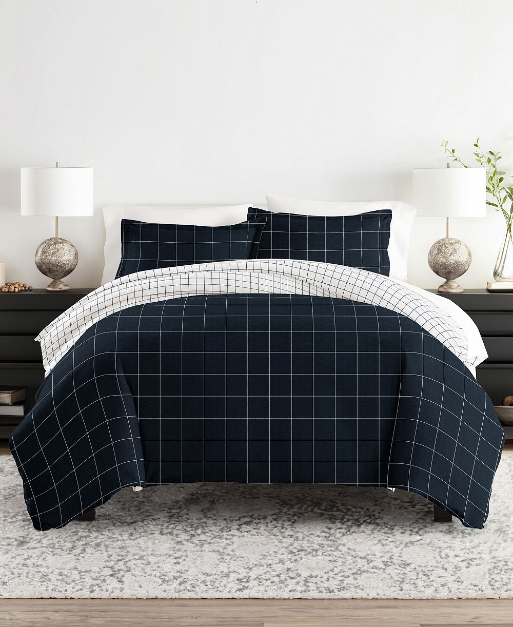 ienjoy Home Timeless Pattern Reversible 2-Pc. Duvet Cover Set, Twin/Twin XL