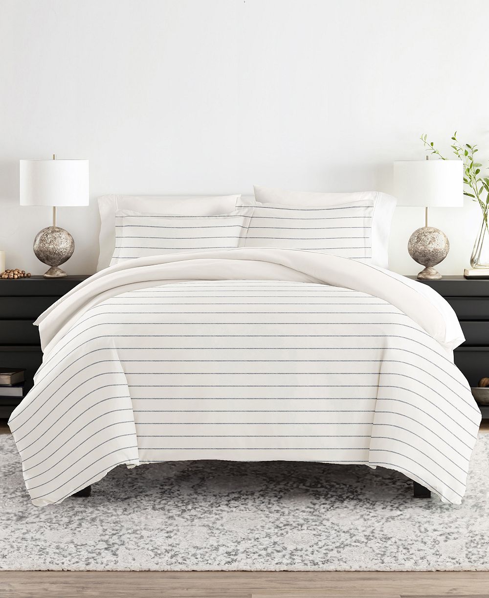 ienjoy Home Timeless Pattern Reversible 3-Pc. Duvet Cover Set, King/California King