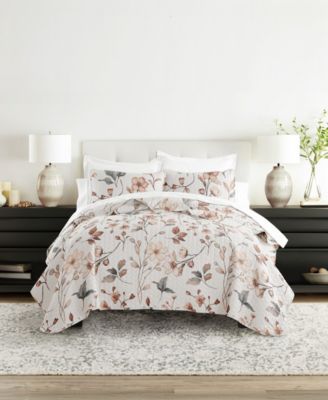 Комплект стеганых покрывал ienjoy Home Russet Floral Reversible 2-Pc., Twin/Twin XL