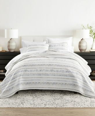ienjoy Home Relic Stripe двусторонний комплект из 2 стеганых покрывал, Twin/Twin XL