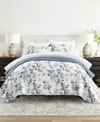 Комплект стеганых одеял ienjoy Home Rose Garden Reversible, 2-Pc., Twin/Twin XL