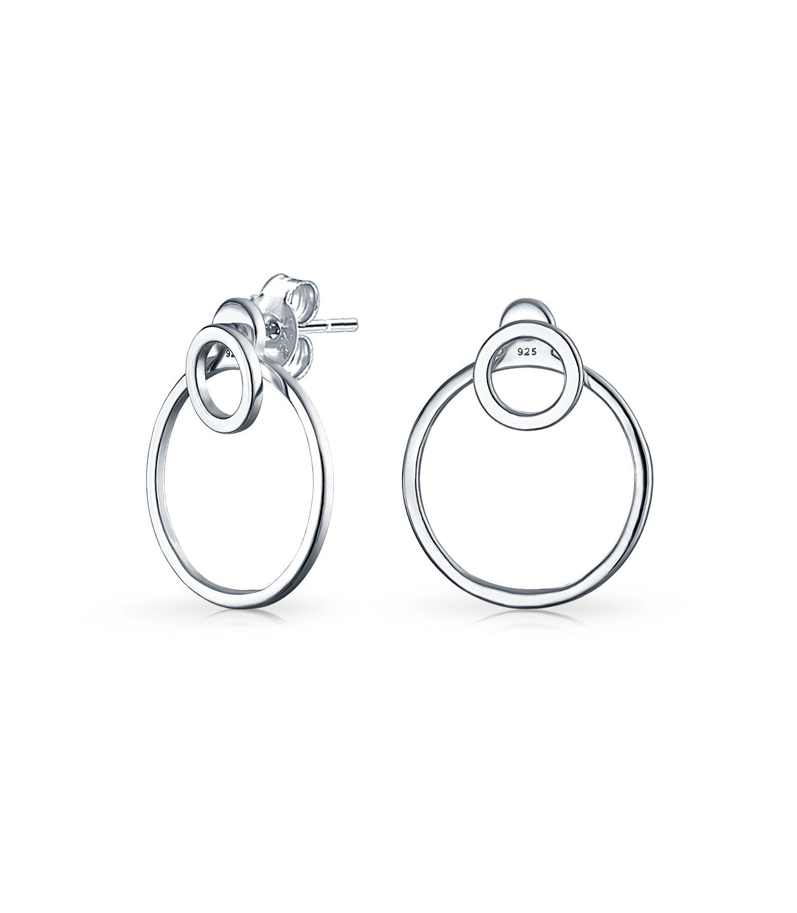 Серьги-кольцо Bling Jewelry Minimalist Geometric Hoop Huggie