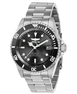 Мужские наручные часы Invicta 24760 Pro Diver, автоматические, трехстрелочные, циферблат черного цвета