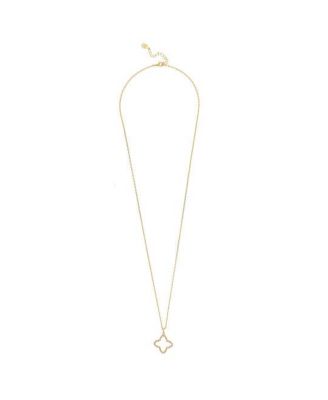 Open CZ Flower Necklace