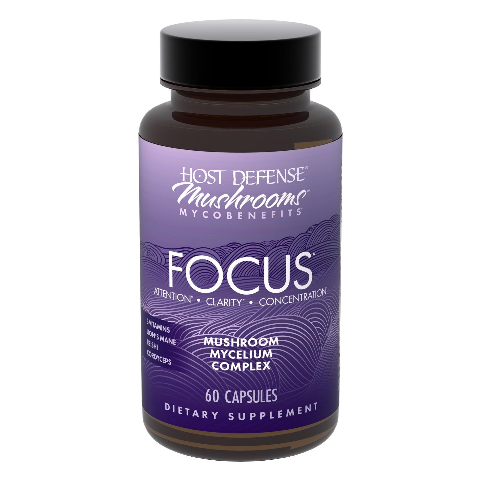 Капсулы Host Defense MycoBenefits Focus, 60 капсул