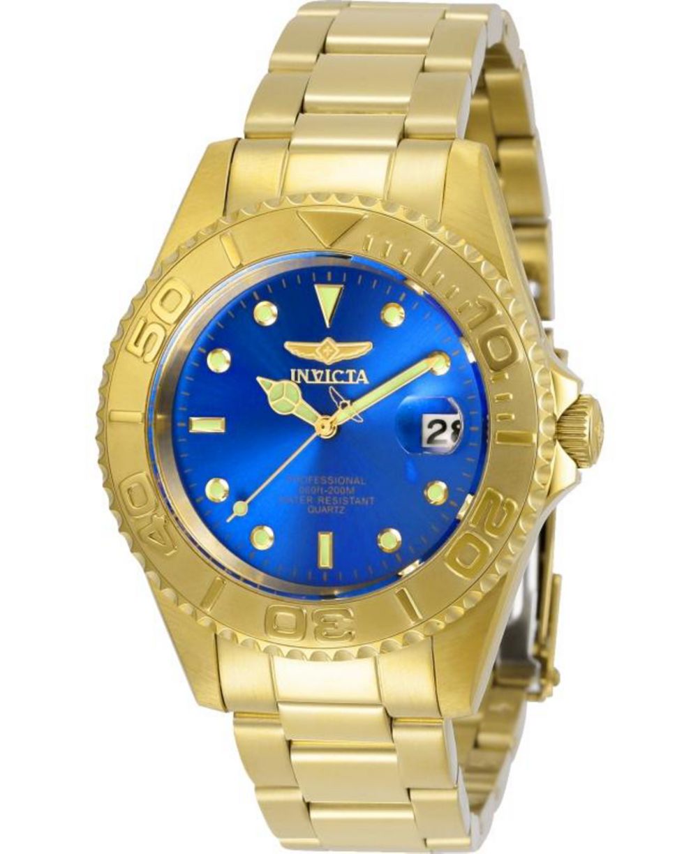 Invicta Мужские наручные часы Pro Diver Quartz 3 Hand с синим циферблатом, модель 29940