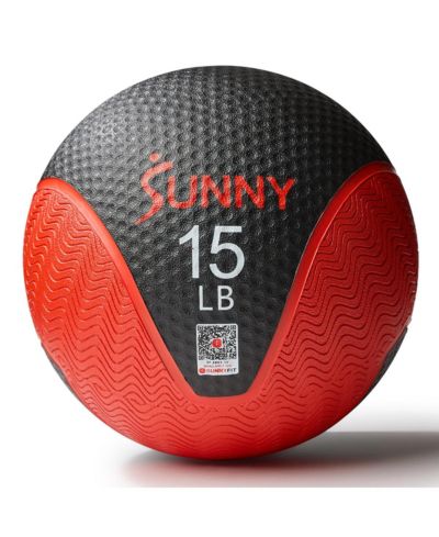 Sunny Health & Fitness Медицинский мяч 15LBS, нескользящая ручка