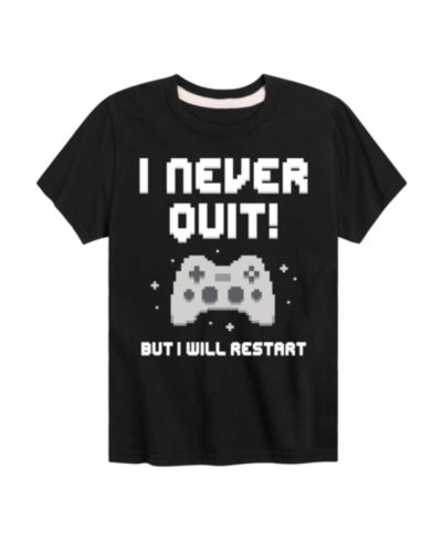 Hybrid Toddler Boys Gamer I Never Quit Graphic T-Shirt