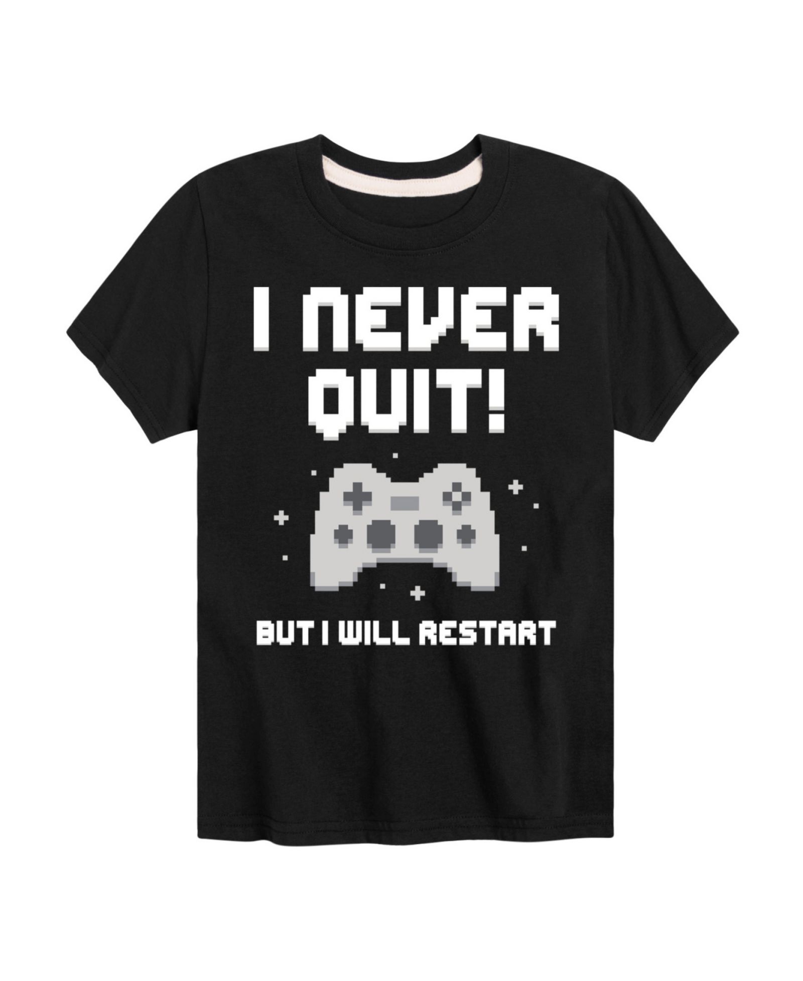 Hybrid Big Boys Gamer I Never Quit Graphic T-Shirt