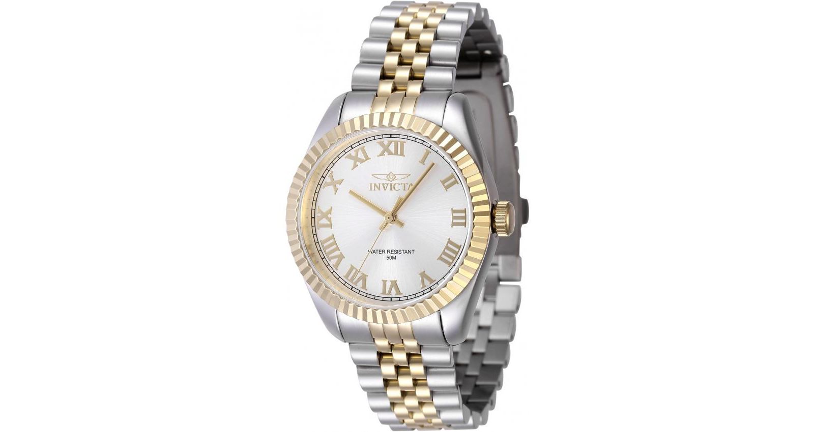 Invicta Women's 47414 Specialty  Quartz 3 Hand Silver Dial Watch