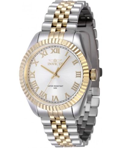 Invicta Women's 47414 Specialty  Quartz 3 Hand Silver Dial Watch