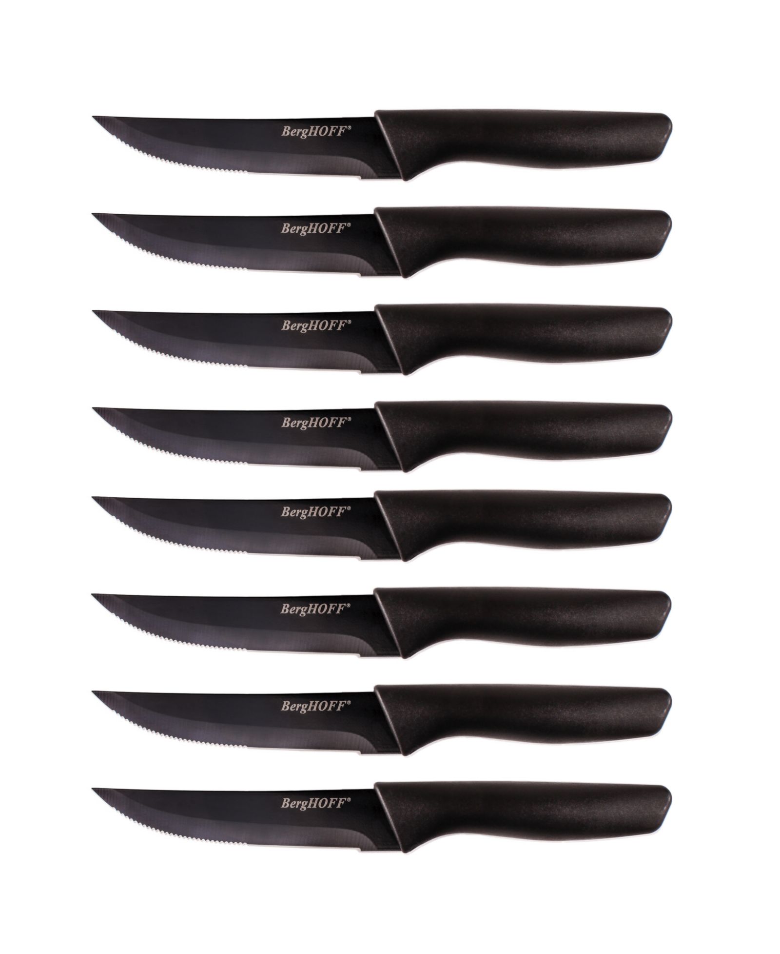 Набор ножей для стейка BergHOFF Serrated Stainless Steel 8-Piece Steak Knife Set