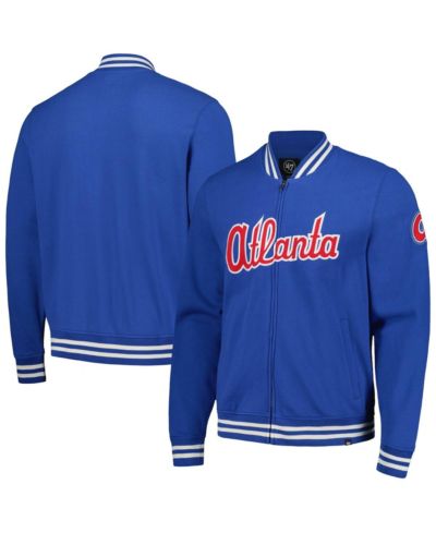 '47 Brand Men's Royal Atlanta Braves Pack Pro Camden Full-Zip Track Jacket