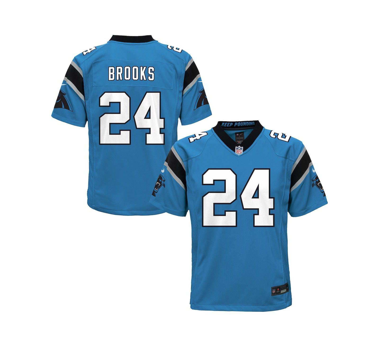 Nike детская джерси Jonathon Brooks Blue Carolina Panthers Alternate Game