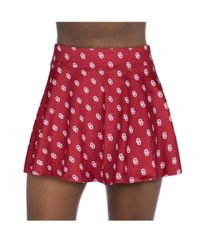 Женская юбка-шорты ZooZatz Crimson Oklahoma Sooners All-Over Print Flowy Skort