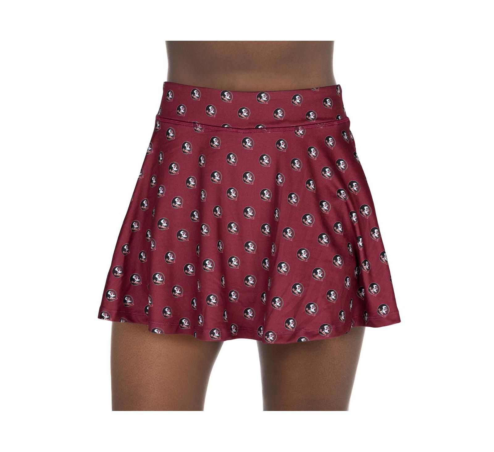 ZooZatz Women's Garnet Florida State Seminoles All-Over Print Flowy Skort