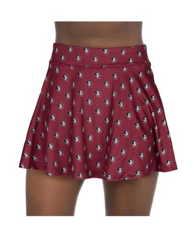 Женская юбка-шорты ZooZatz Florida State Seminoles All-Over Print Flowy Skort Garnet