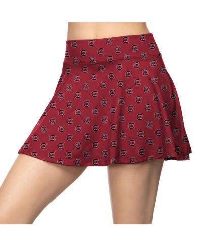 Юбка-шорты ZooZatz Women's Garnet South Carolina Gamecocks All-Over Print Flowy Skort