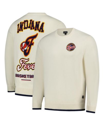 Свитер The Wild Collective Men's and Women's Cream Indiana Fever Jacquard Pullover
