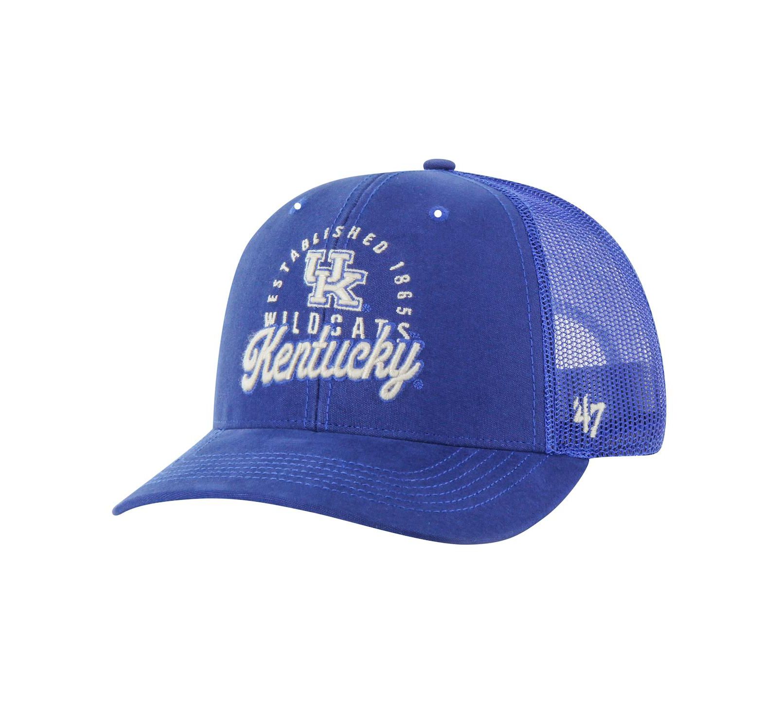 Мужская кепка '47 Brand Kentucky Wildcats Pitstop Trucker Adjustable Royal