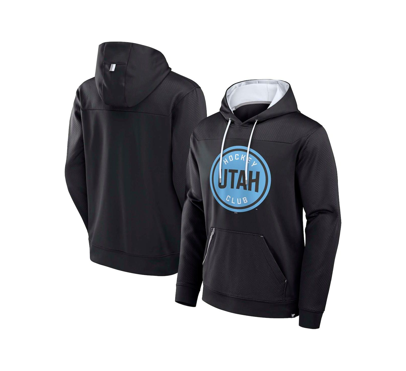 Fanatics Men's Black Utah Hockey Club Defender Pullover Hoodie