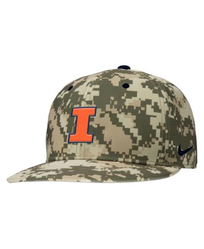 Бейсболка Nike Men's Digital Camo Illinois Fighting Illini Performance Fitted