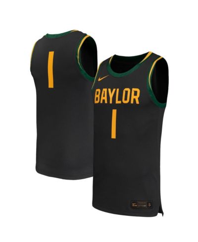 Nike Men's 1 Black Baylor Bears Replica Basketball Jersey