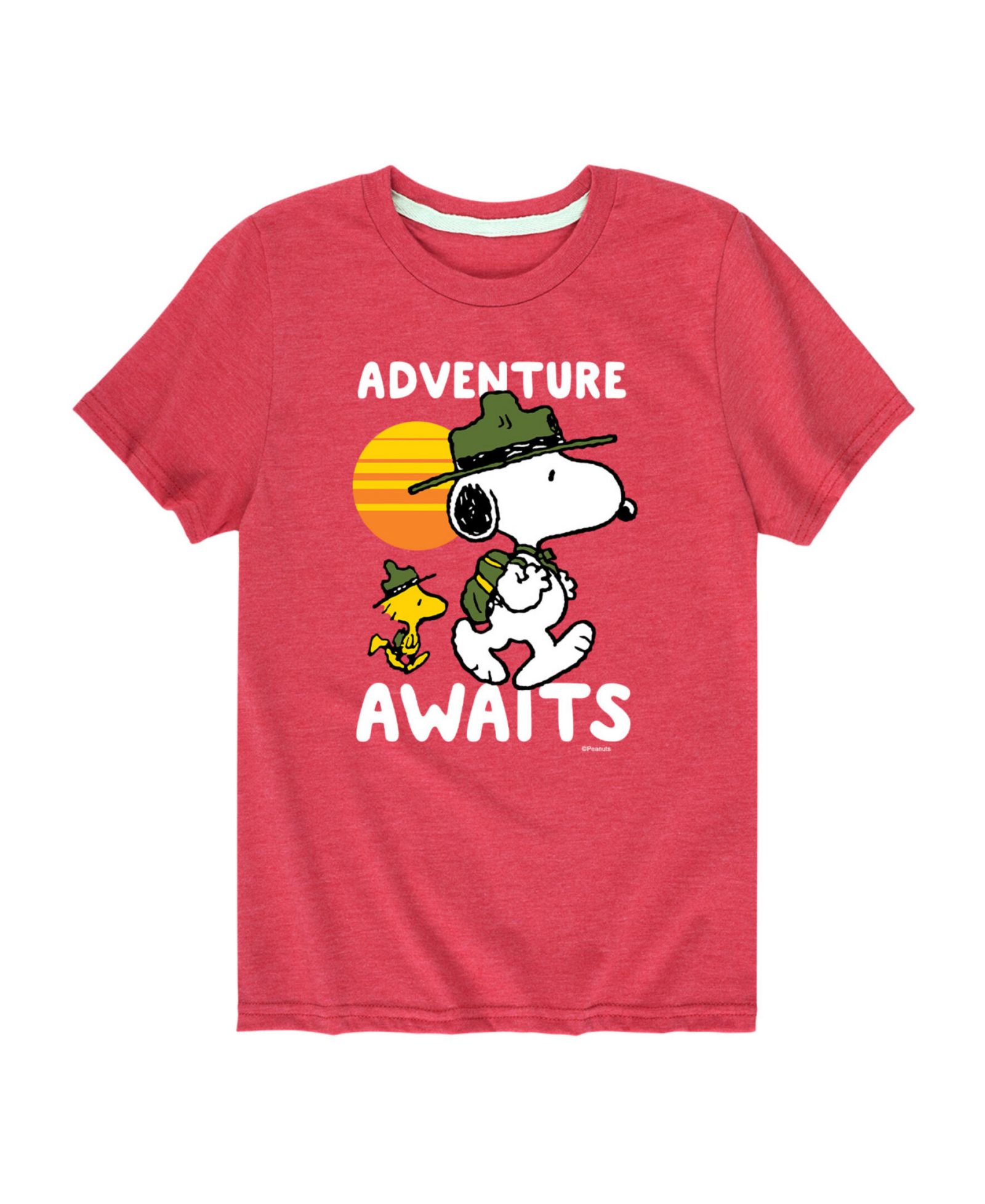 Peanuts Детская футболка с принтом Adventure Awaits