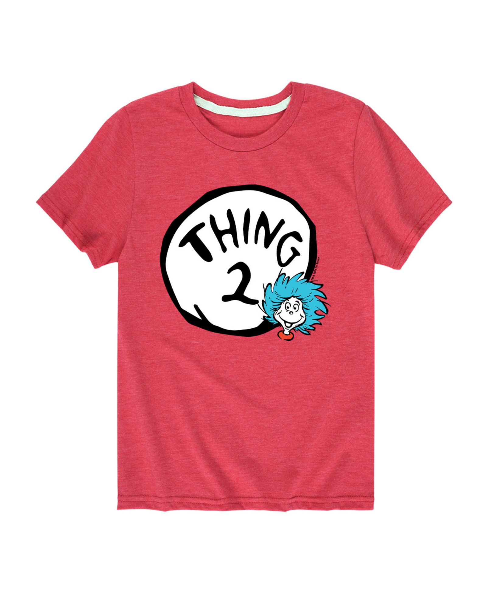 Dr. Seuss детская футболка с графическим принтом Thing 2