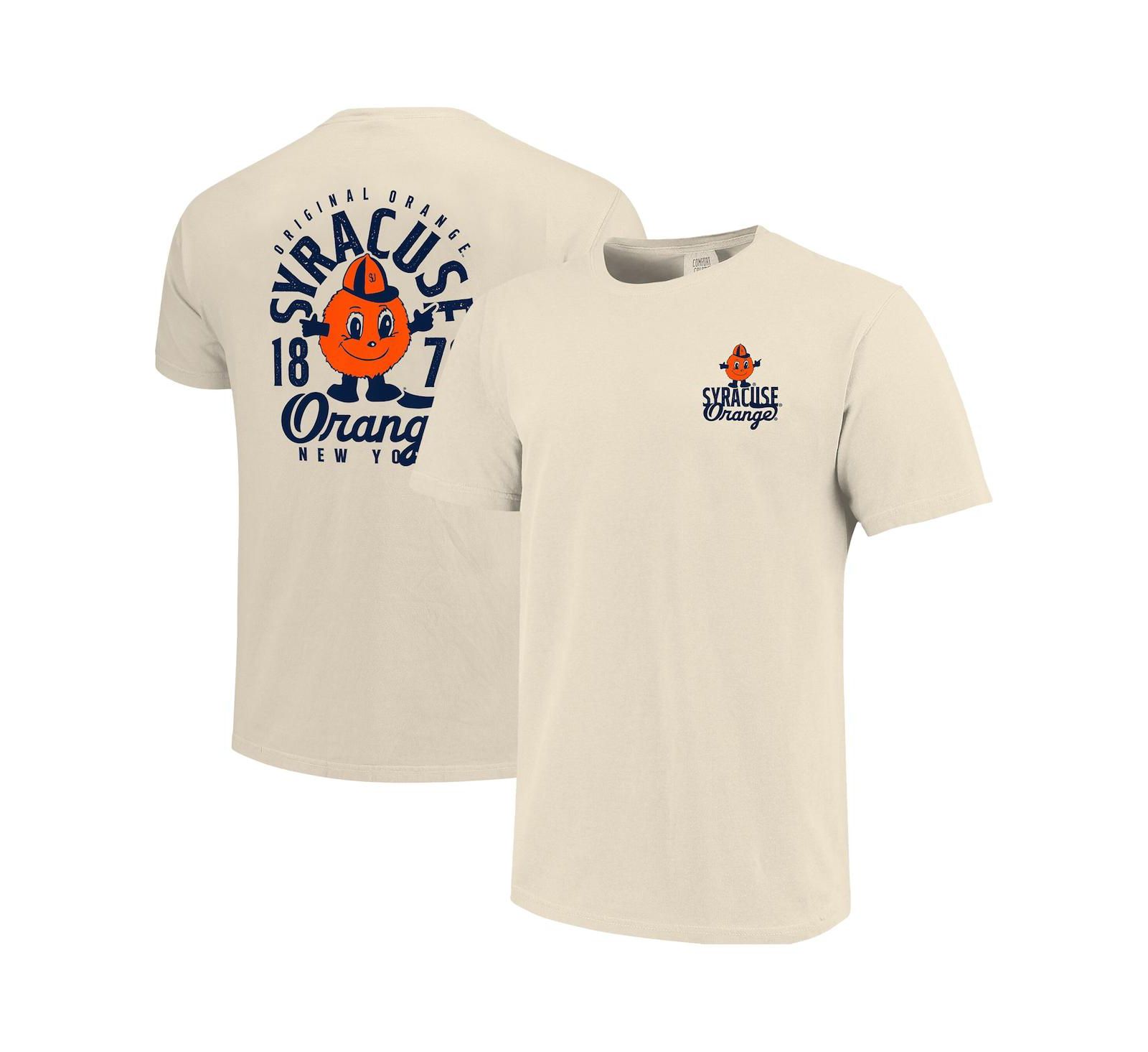 Футболка Image One Men's Cream Syracuse Orange Comfort Colors Mascot Overlay