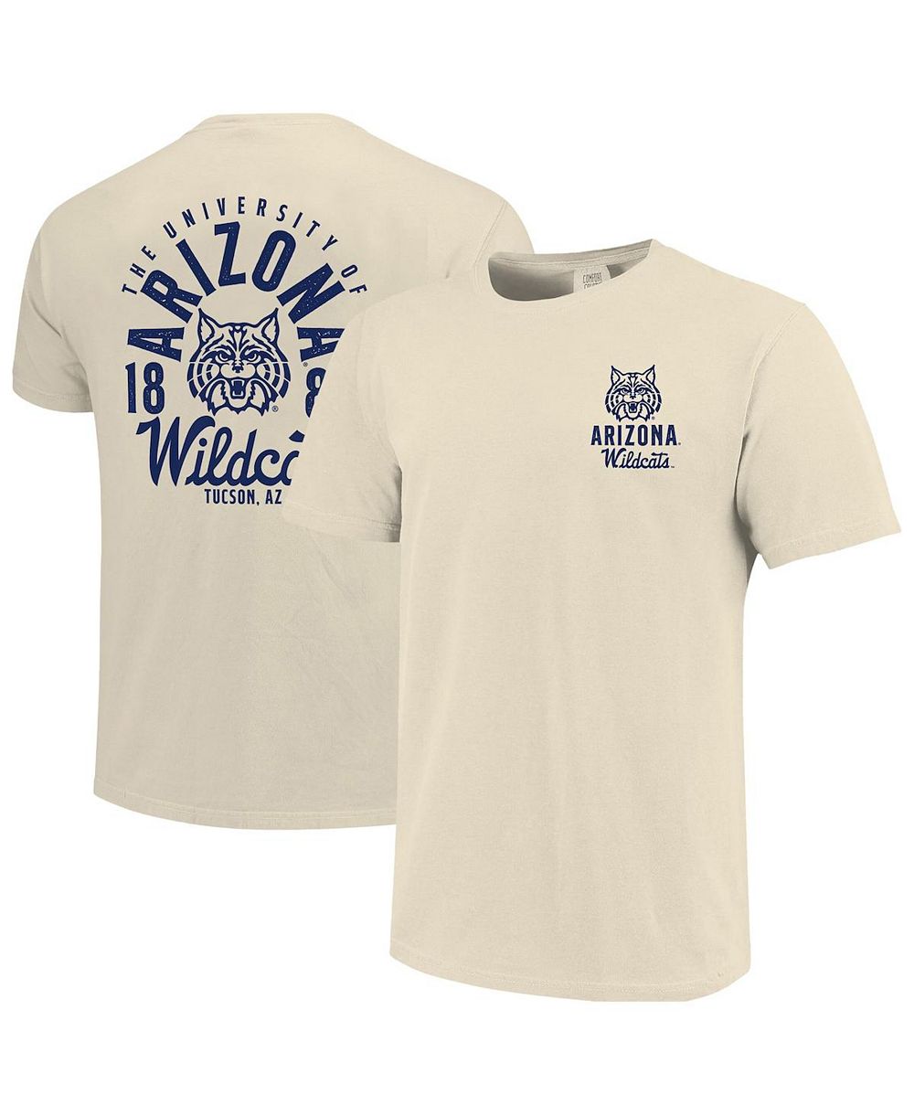 Image One Men's Cream Arizona Wildcats Comfort Colors Mascot Overlay T-Shirt