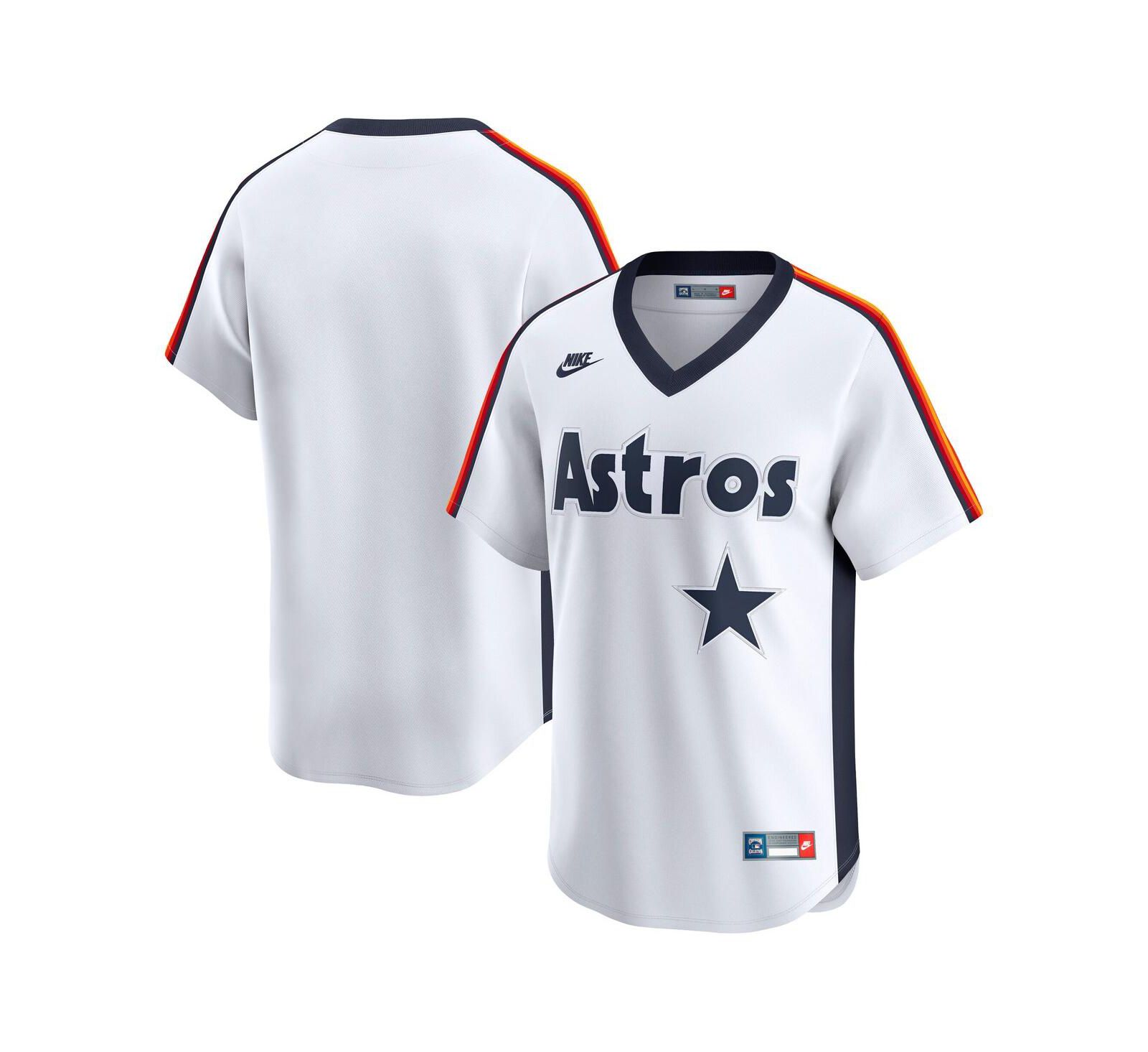 Nike Men's White Houston Astros Throwback Cooperstown Collection Limited Jersey