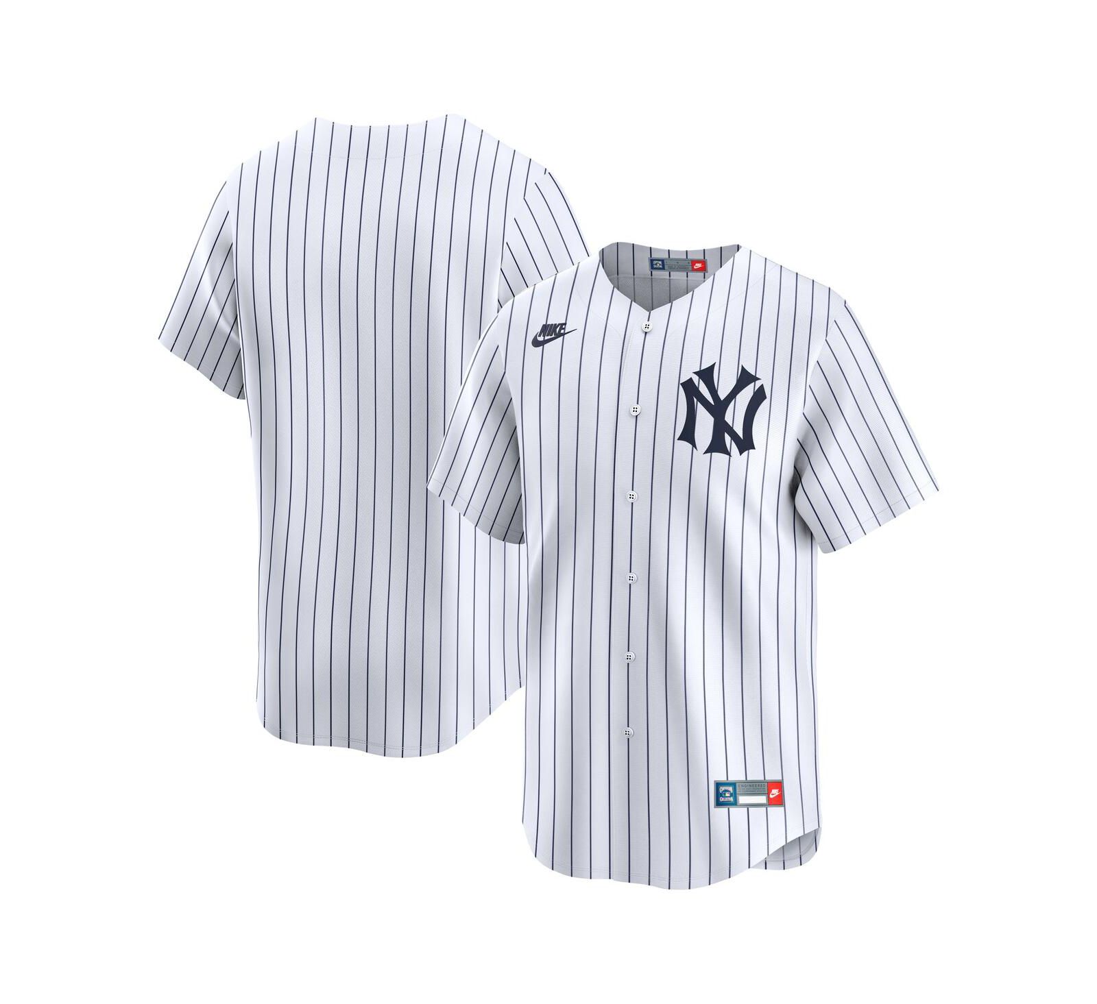 Мужская джерси Nike New York Yankees Throwback Cooperstown Collection Limited, белая