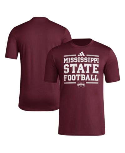 Мужская футболка adidas Mississippi State Bulldogs Locker Football Pre-Game AEROREDY