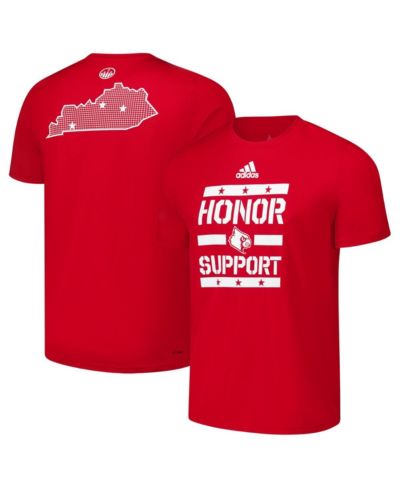 Adidas Men's Red Louisville Cardinals Honor Support Pre-Game T-Shirt