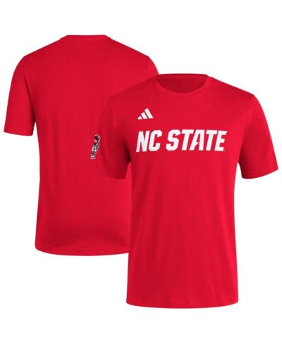 Мужская футболка Adidas Red NC State Wolfpack Fresh Wordmark