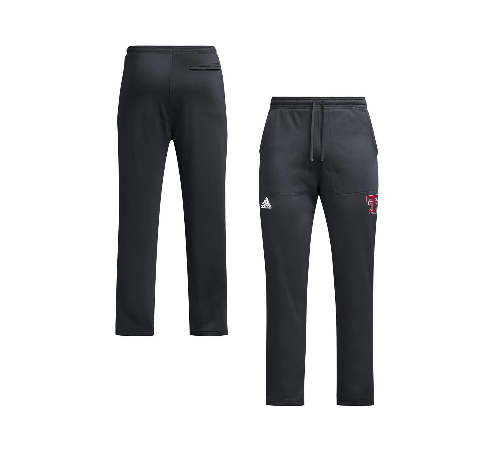 Adidas Men's Black Texas Tech Red Raiders Open Hem AEROREADY Pants